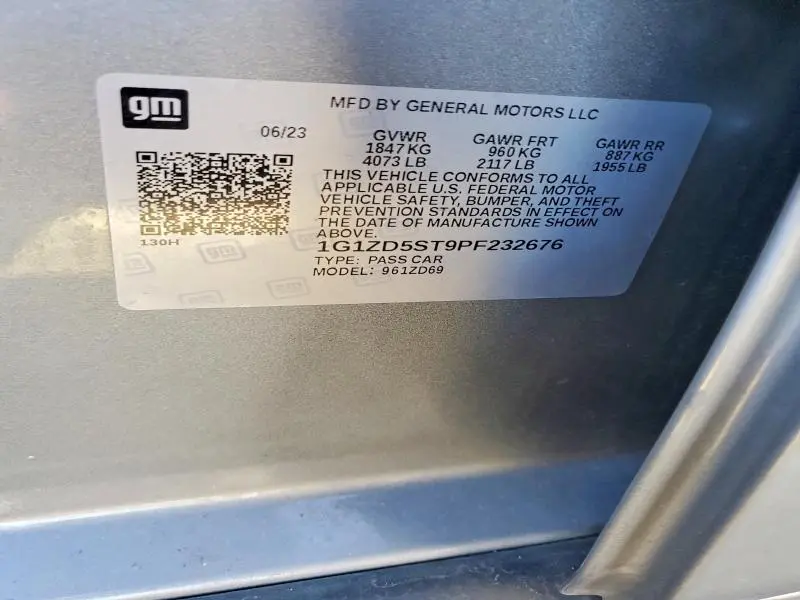 2023 CHEVROLET MALIBU LT  