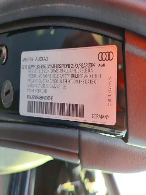 2017 AUDI A4 PREMIUM  