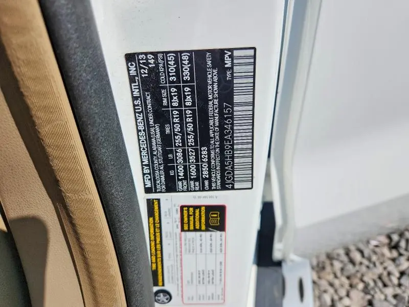 2014 MERCEDES-BENZ ML 350 4MATIC  