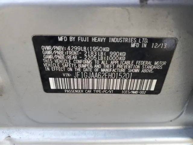 2014 SUBARU IMPREZA 