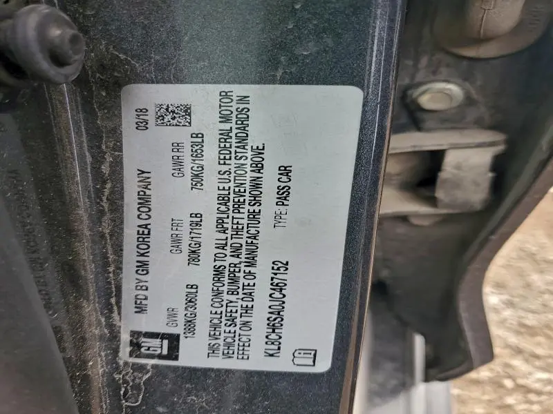 2018 CHEVROLET SPARK ACTIV  