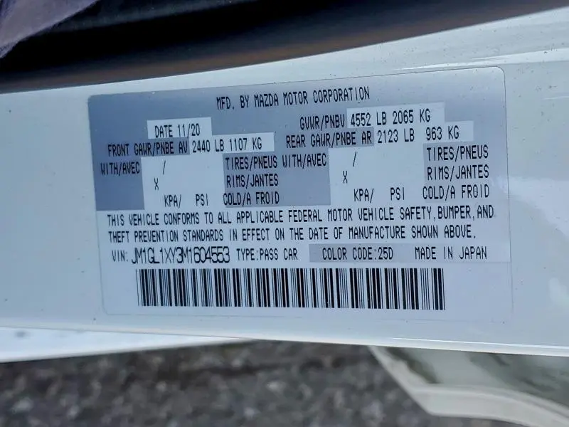 2021 MAZDA 6 SIGNATURE  