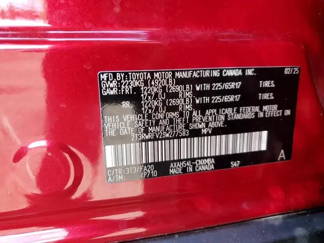 2025 TOYOTA RAV4 XLE  