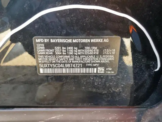 2020 BMW X3 XDRIVE30I  