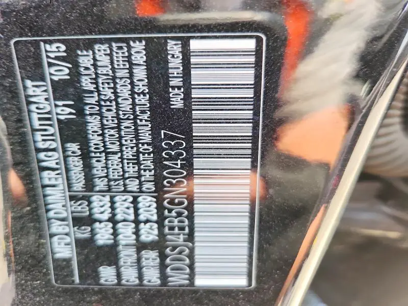 2016 MERCEDES-BENZ CLA 250  