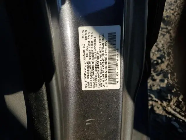 2016 HONDA ODYSSEY EXL  