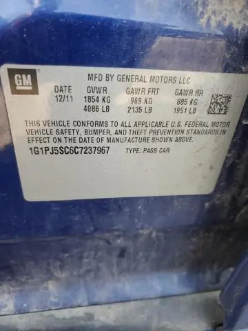 2012 CHEVROLET CRUZE ECO  