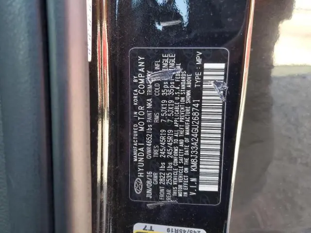 2016 HYUNDAI TUCSON LIMITED  