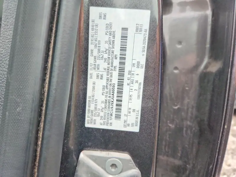 2018 FORD ESCAPE TITANIUM  