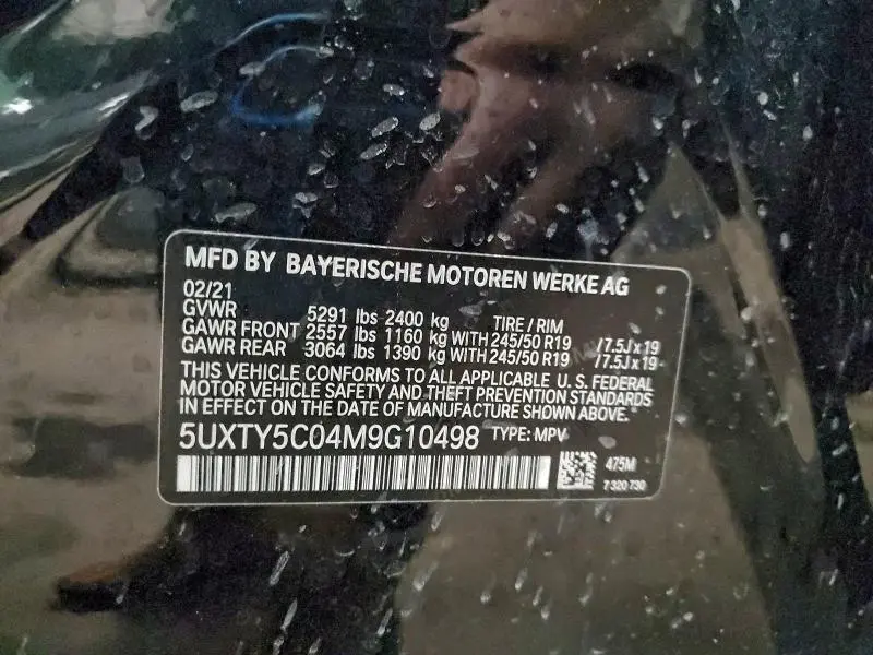 2021 BMW X3 XDRIVE30I  