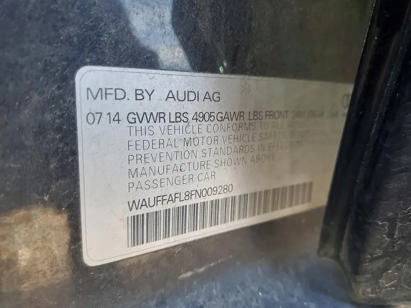 2015 AUDI A4 PREMIUM PLUS  