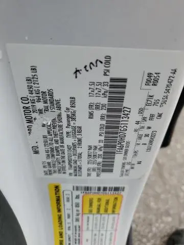 2016 FORD FUSION SE  