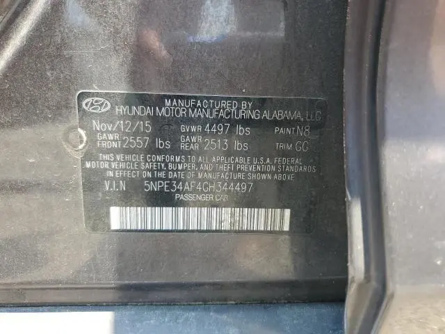 2016 HYUNDAI SONATA SPORT  