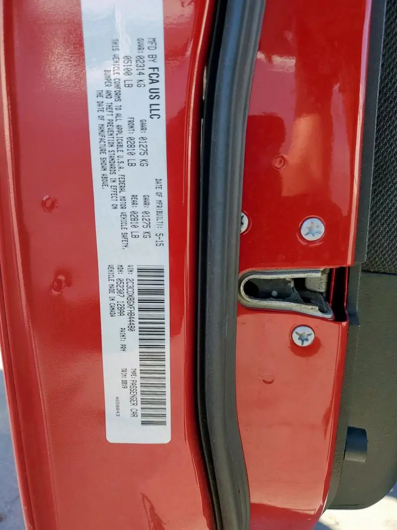 2015 DODGE CHARGER SE  