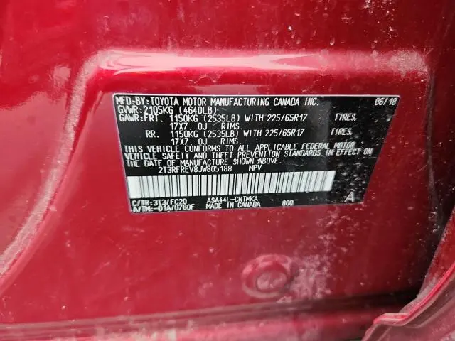 2018 TOYOTA RAV4 ADVENTURE  