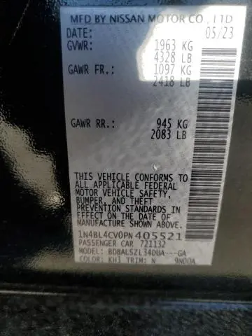 2023 NISSAN ALTIMA SR  