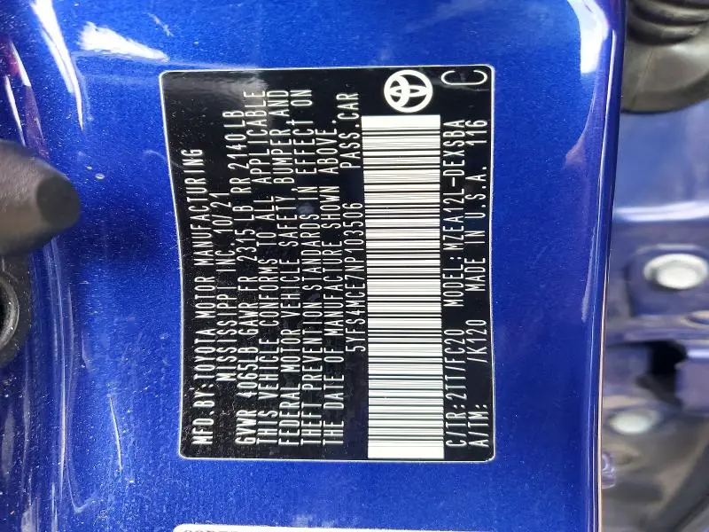 2022 TOYOTA COROLLA SE  