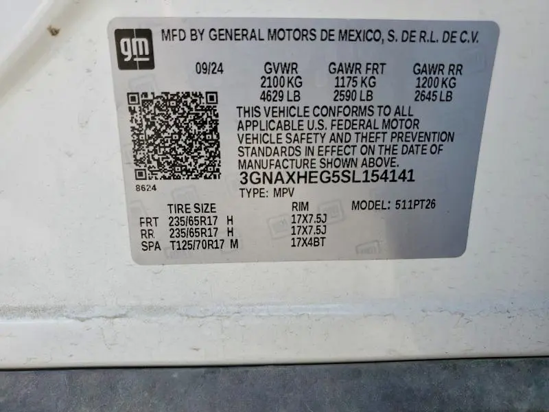 2025 CHEVROLET EQUINOX LT  