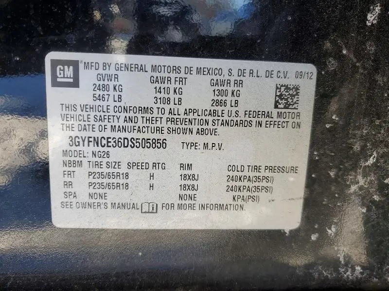 2013 CADILLAC SRX LUXURY COLLECTION  