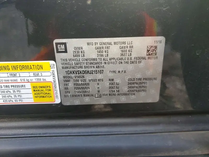 2017 GMC ACADIA LIMITED SLT-2  