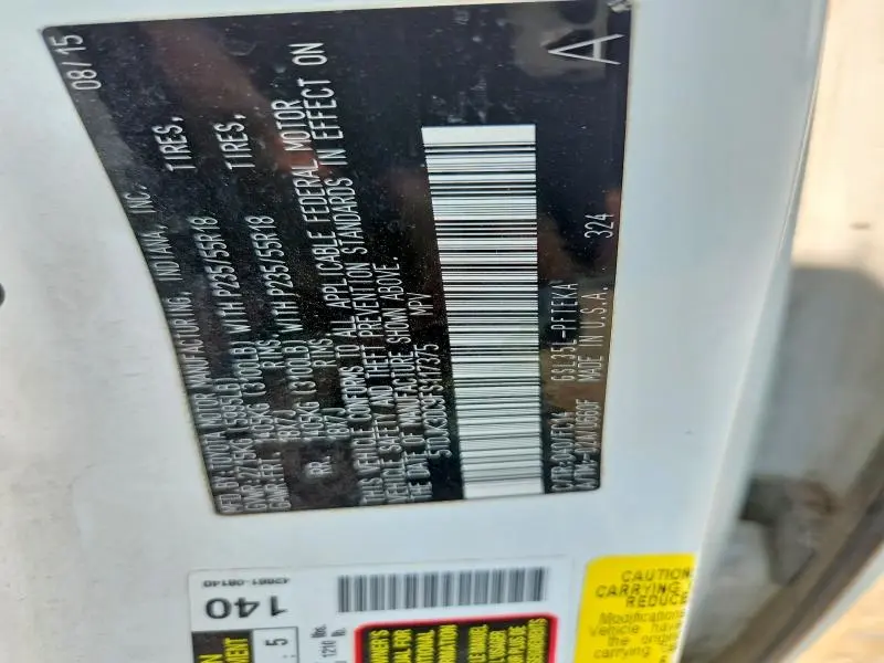 2015 TOYOTA SIENNA LE  
