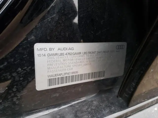 2015 AUDI A4 PREMIUM   