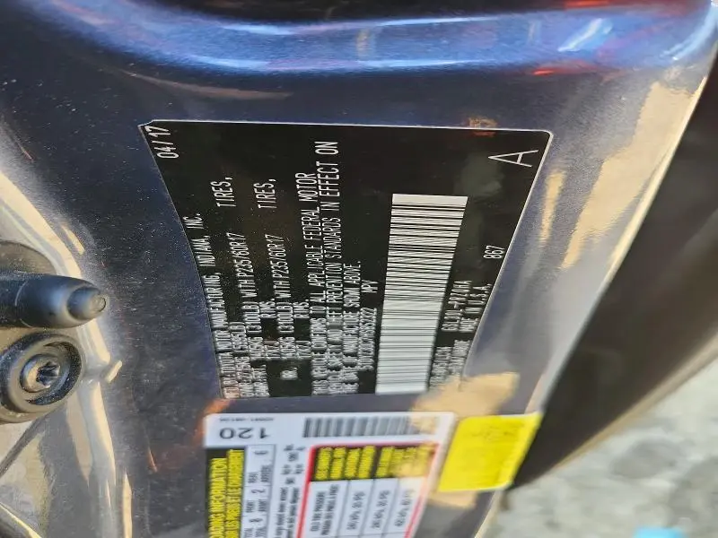 2017 TOYOTA SIENNA XLE 8-PASSENGER  