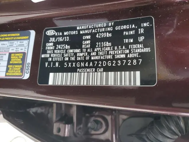 2013 KIA OPTIMA EX  
