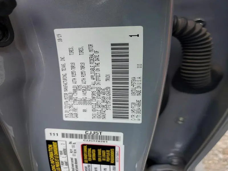 2020 TOYOTA TUNDRA CREWMAX SR5  