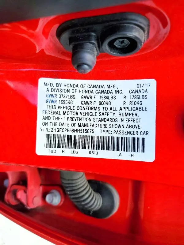 2017 HONDA CIVIC LX  