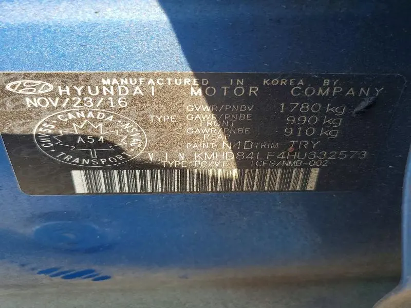 2017 HYUNDAI ELANTRA SE  