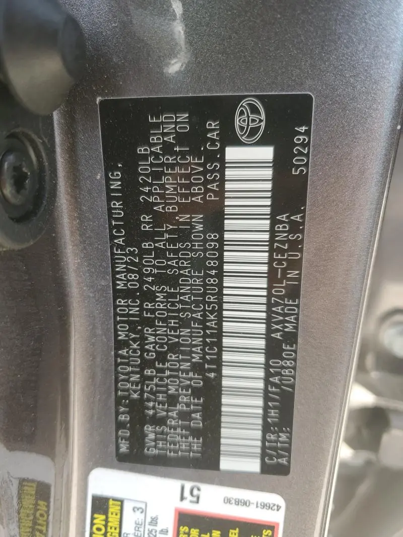 2024 TOYOTA CAMRY LE  