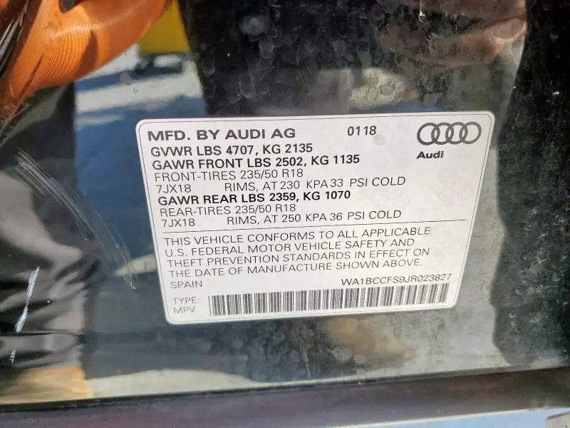 2018 AUDI Q3 PREMIUM  