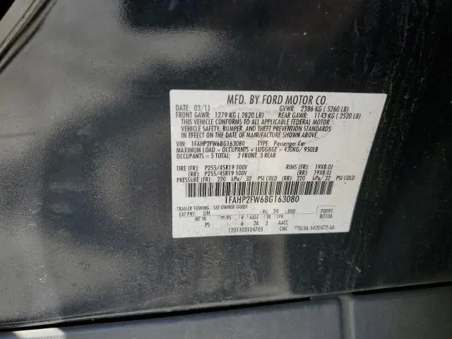 2011 FORD TAURUS LIMITED