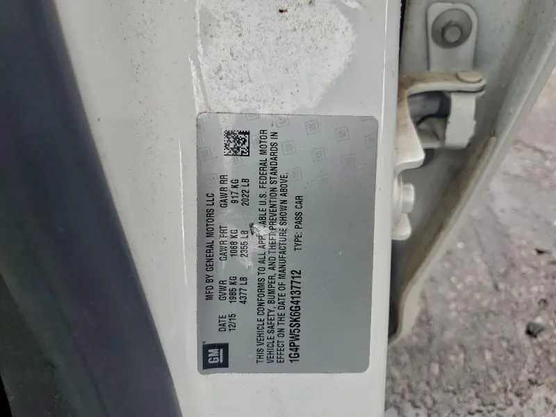 2016 BUICK VERANO SPORT TOURING  