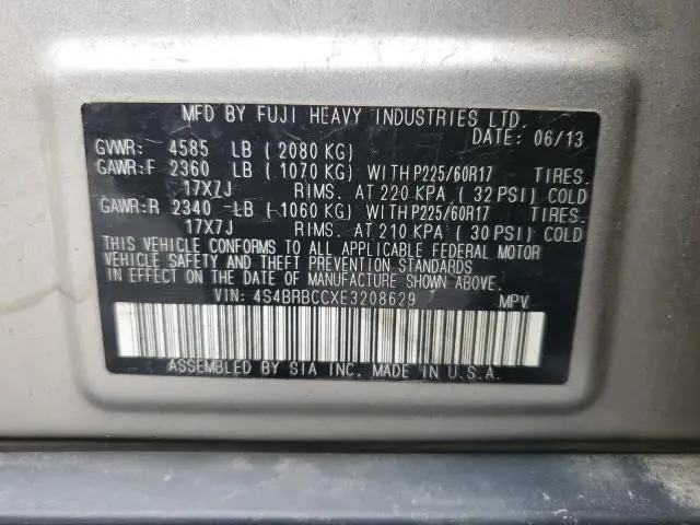 2014 SUBARU OUTBACK 2.5I PREMIUM  