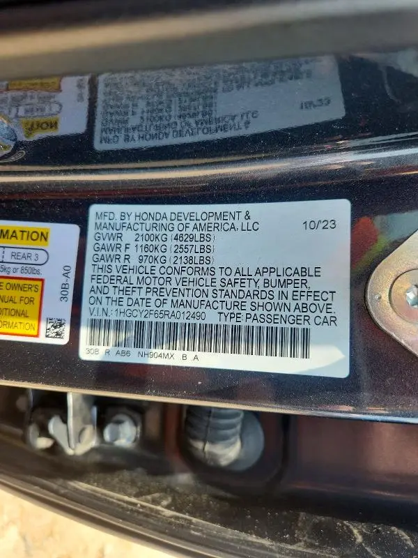 2024 HONDA ACCORD HYBRID EXL  