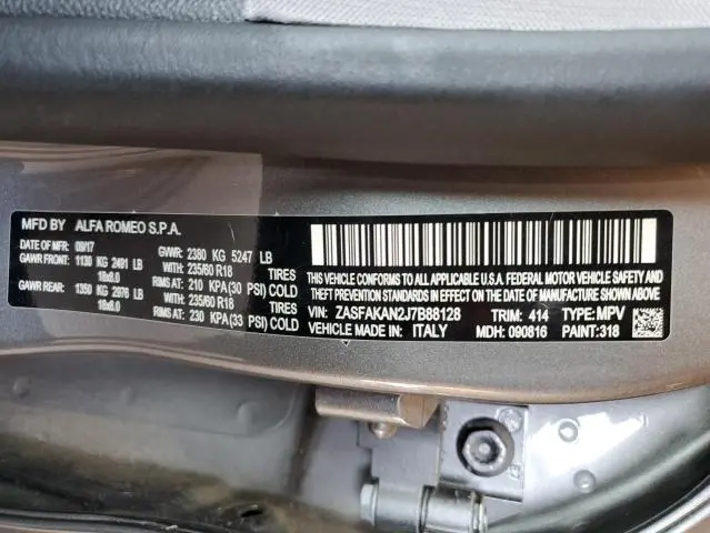 2018 ALFA ROMEO STELVIO   