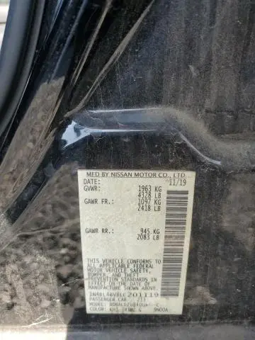2020 NISSAN ALTIMA S  