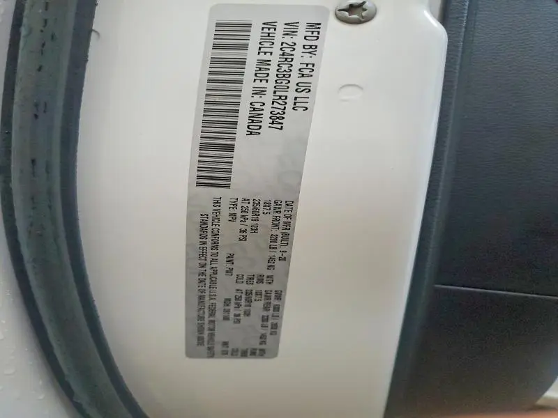 2020 CHRYSLER PACIFICA TOURING L  