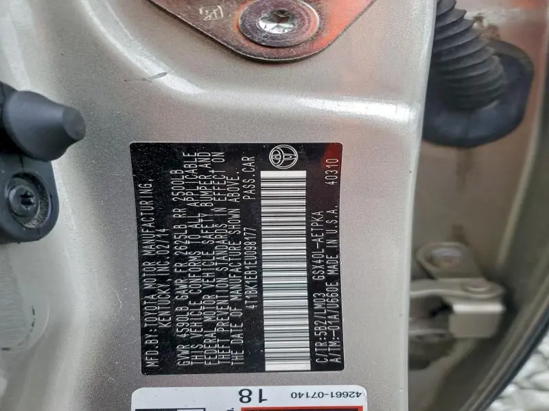 2014 TOYOTA AVALON BASE  