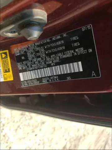 2015 TOYOTA HIGHLANDER LE