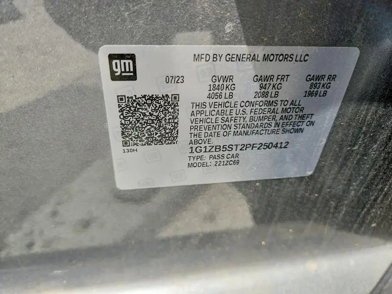 2023 CHEVROLET MALIBU LS  