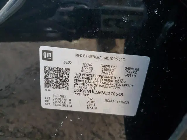 2022 GMC ACADIA SLT  