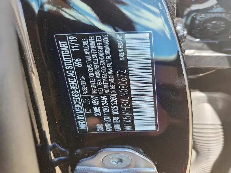 2020 MERCEDES-BENZ CLA 250 4MATIC  