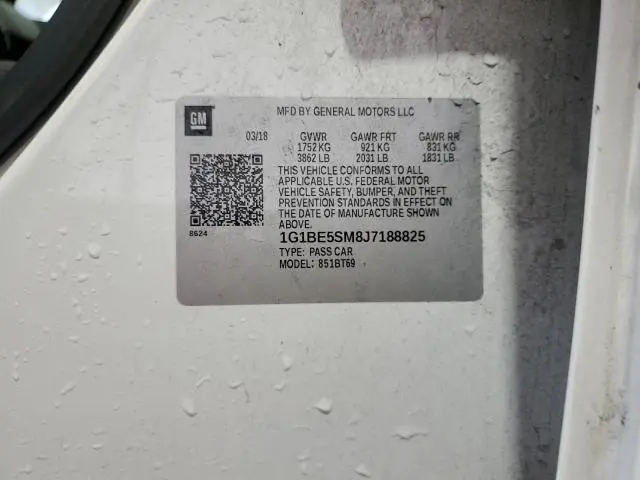 2018 CHEVROLET CRUZE LT  