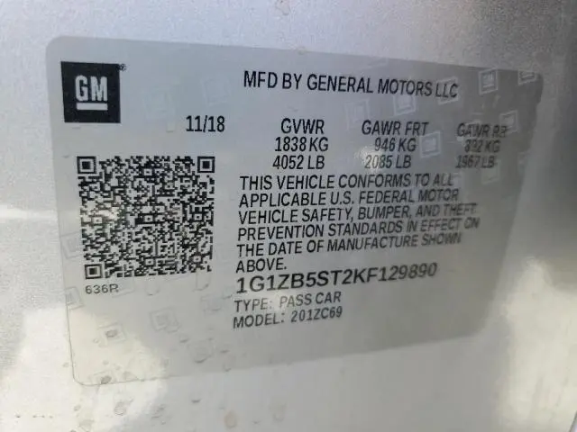 2019 CHEVROLET MALIBU LS  