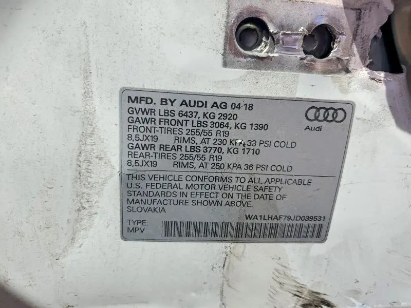 2018 AUDI Q7 PREMIUM PLUS  