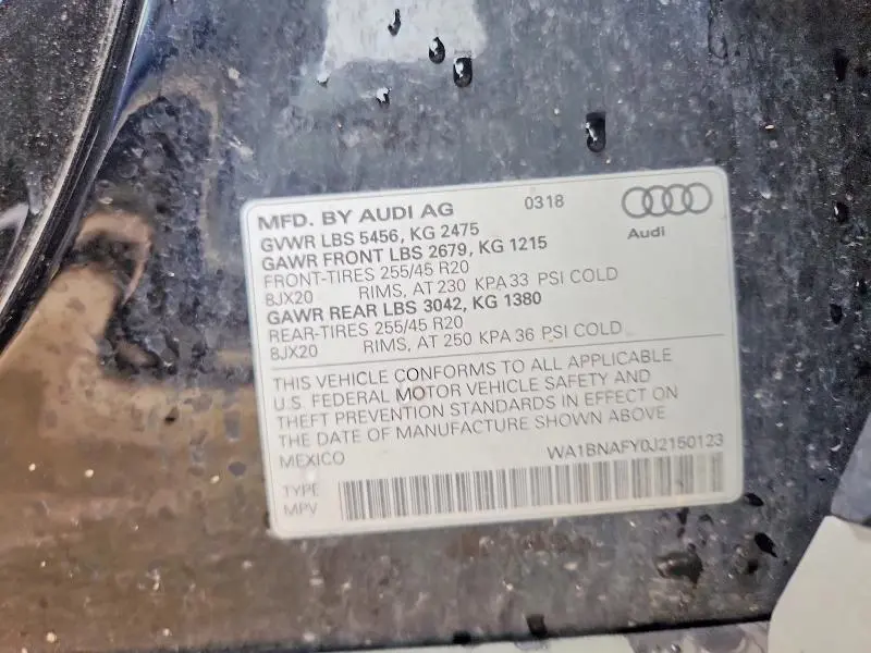2018 AUDI Q5 PREMIUM PLUS  