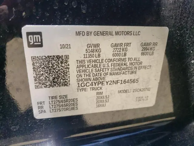 2022 CHEVROLET SILVERADO K2500 HEAVY DUTY LTZ  